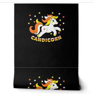 Papier Peint Candicorne Cute Unicorn Halloween Candy Corn Funny