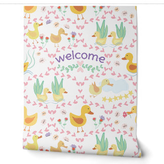 Papier Peint Canetons Mignons - Bébé - Nounou - Nouveau-né
