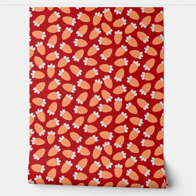 Papier Peint Carottes de Chubby Rouge (Déroulement)