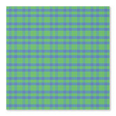 Papier Peint - Carreaux Bleus et Verts (Recto)