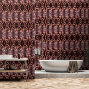 Papier Peint Carreaux de toit rustiques avec perspective unique