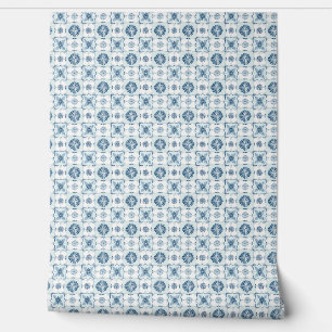 Papier Peint Carreaux d'harmonie océanique Mini Turquoise doux,