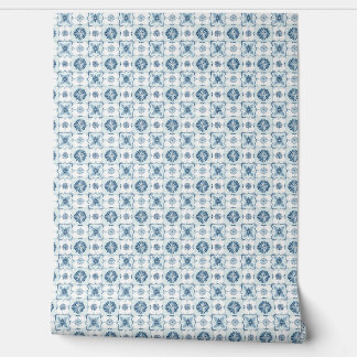 Papier Peint Carreaux d'harmonie océanique Mini Turquoise doux,