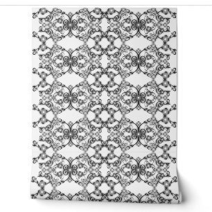 Papier Peint Carreaux Vintages noirs et blancs