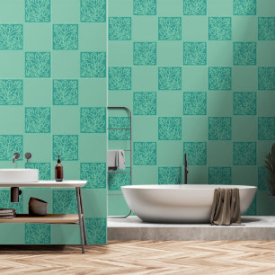 Papier Peint Carrelage à la menthe turquoise