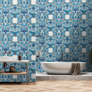 Papier Peint Carrelage bleu ottoman en Chine