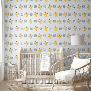 Papier Peint Carrelage méditerranéen Motif Lemons Côte Amalfi