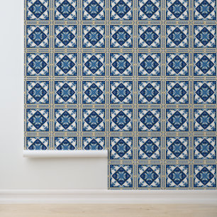 Papier Peint Carrelage méditerranéen, Portugais, Azulejo, Majol
