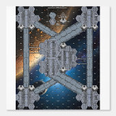 Papier Peint Carte de la station spatiale modulaire Vinyl pour  (Recto)