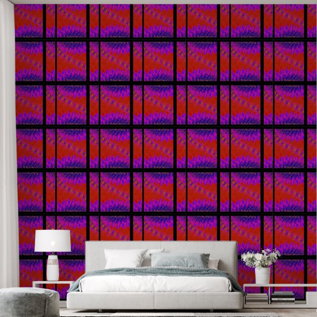 Papier Peint Carte postale ZIG ZAG 11 (Chambre à coucher)