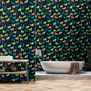 Papier Peint Chambre de nurserie moderne remodelée avec camoufl