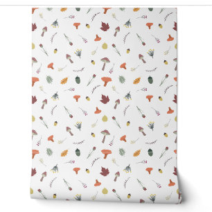 Papier Peint champignons d'automne motif