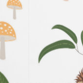 Papier Peint Champignons de Hérisson Mignon Forêt de Bois Anima (Couture)