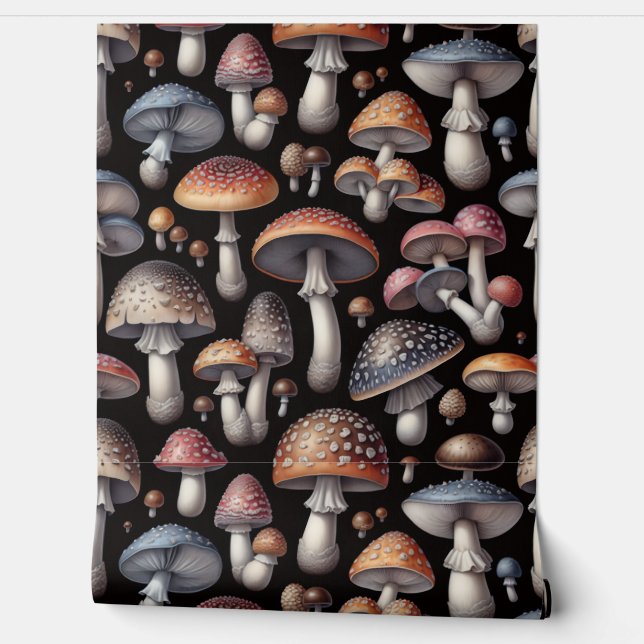 Papier Peint Champignons Rêveurs (Déroulement)