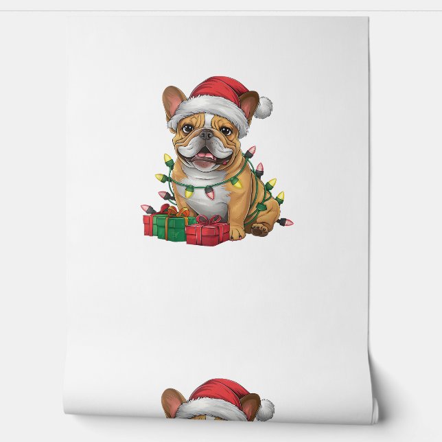 Papier Peint Chapeau de Père Noël avec éclairage de Noël Bouled (Déroulement)