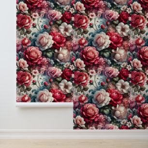 Papier Peint Charme floral de rose intemporel