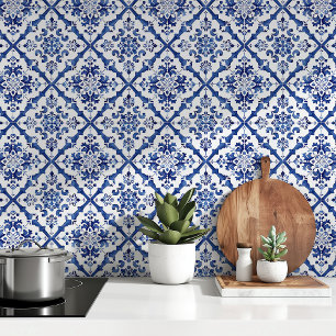 Papier Peint Charme Méditerranéen : Fonds d'écran Carreaux Azul