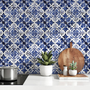 Papier Peint Charme Méditerranéen : Fonds d'écran Carreaux Azul