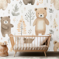 Charming Bois Bear Aquarelle