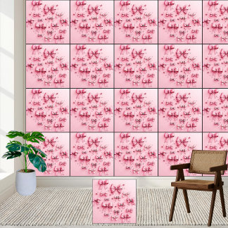 Papier Peint Charming Pink Bows & Parties scintillant Dream