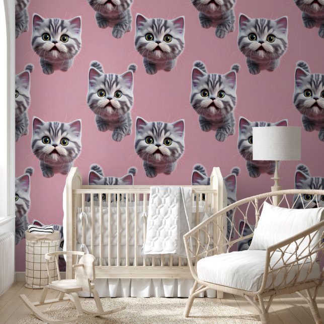 Papier Peint Chat britannique Shorthair Cute (Enfants)