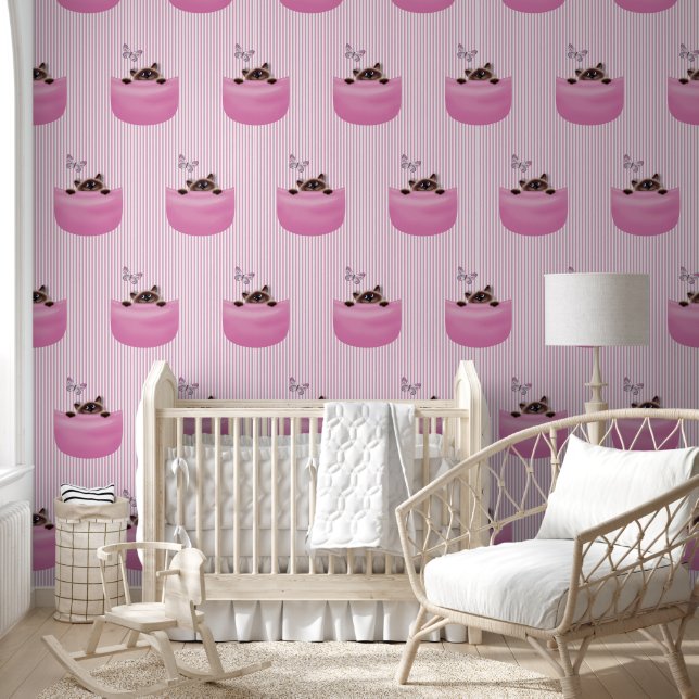 Papier Peint Chat en poche (Enfants)