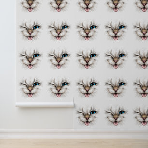 Papier Peint Chat mignon à écrire