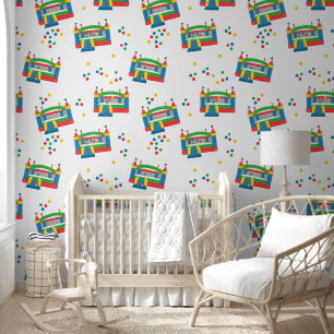 Papier Peint Château Gonflable à Motif Mignon Balle