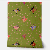 Papier Peint Chats bien habillés faisant des Empreintes de patt (Déroulement)