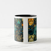 Papier peint Chats Mug à deux tons, 11 oz (Centre)
