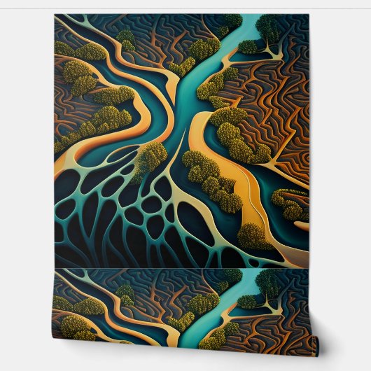 Papier Peint Chemins du pays des rêves (Déroulement)