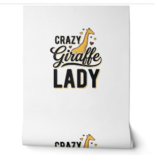 Papier Peint Chemise à motif de gravure vintage Crazy Giraffe L