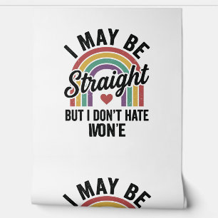 Papier Peint Chemise de fierté arc-en-ciel Straight But Kind Vi