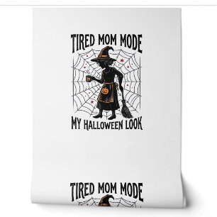 Papier Peint Chemise de maman d'Halloween Costume fatigué Graph