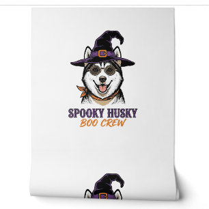 Papier Peint Chemise Husky Halloween Sorcière Chien Graphique V