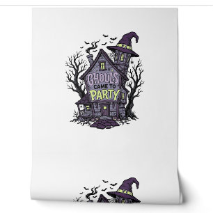 Papier Peint Chemise Maison Hantée Mignonne Soirée Halloween Dé