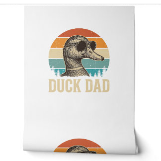 Papier Peint Chemise Rétro du père canard Gravure Vintage du co