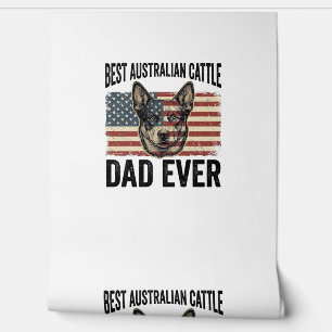 Papier Peint Chemise Vintage Patriotique Papa Blue Heeler Austr