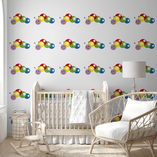 Papier Peint chenille maternelle (Enfants)