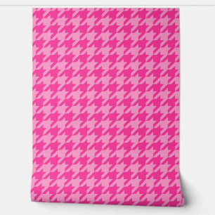 Papier Peint Chèque en pied rose