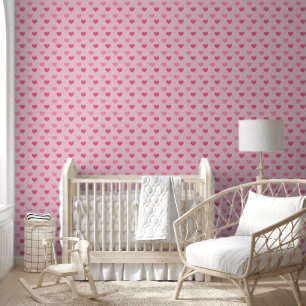 Papier Peint Chéri rose