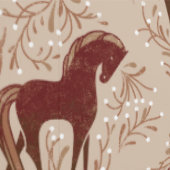 Papier Peint Chevaux avec des éléments floraux (Couture)