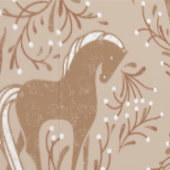 Papier Peint Chevaux avec des éléments floraux (Couture)