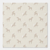 Papier Peint Chevaux crème beige (Recto)