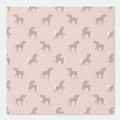 Papier Peint Chevaux vieux rose (Recto)