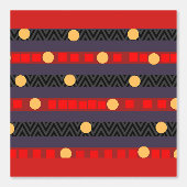 Papier Peint Chevron Bandes Points Ménage (Recto)
