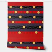 Papier Peint Chevron Bandes Points Ménage (Déroulement)