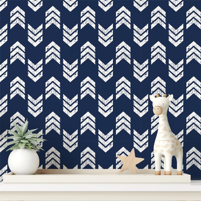 Papier Peint Chevron de la Marine (Créateur téléchargé)