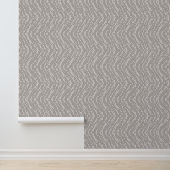 Papier Peint Chevron Texture Sable Beige Chaud (Application)