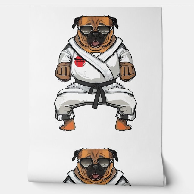Papier Peint Chien connaît Karate (Déroulement)